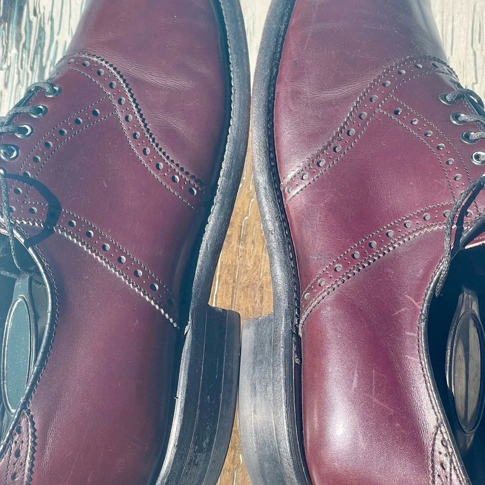CLEAN Size 9 Vintage Y2K Footjoy Classics Oxford‎ Leather Shoes Made In USA